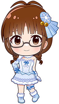 Blue Chibi Ritsuko Akizuki